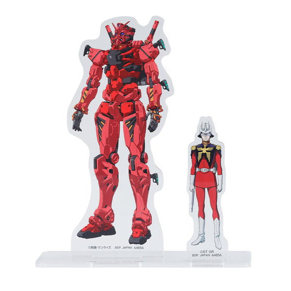 C Prize – Char & Red Gundam Visual Stand