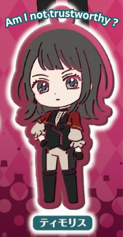 BanG Dream! Ave Mujica Rubber Strap Unmask ver. Gashapon-Umiri